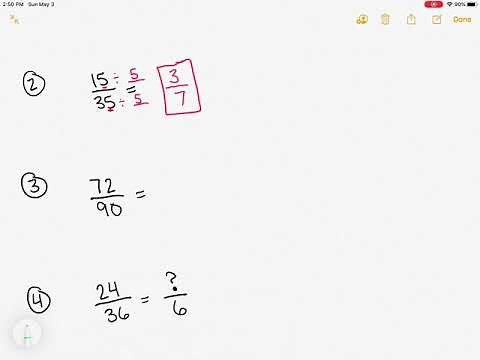 Finding Equivalent Fractions with Division