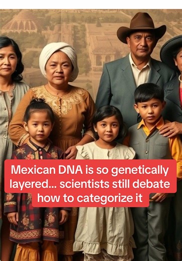 Mexican DNA is so genetically layered… scientists still debate how to categorize it. Because it carries thousands of years of Indigenous civilizations — Maya, Mexica, Zapotec — long before borders ever existed.#history #mexican #dna #mexicana #usa