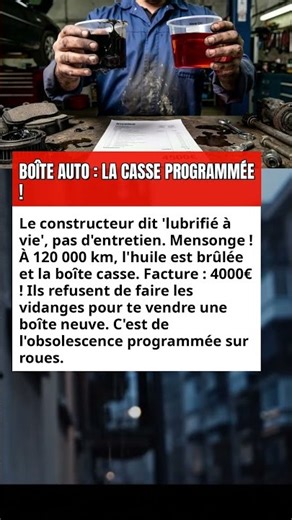 BOÎTE AUTO : LA CASSE PROGRAMMÉE !