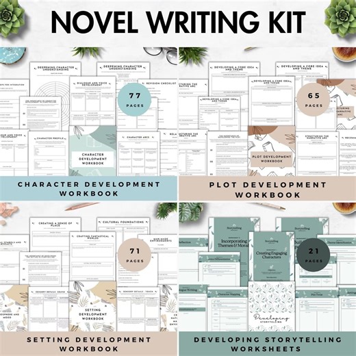 Novel Writing Workbook Character Development Guide Storytelling Worksheet for Story Plotting Template Author Planner Printable Digital - Etsy