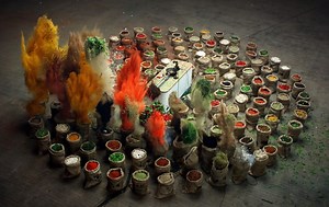 Slow-Motion Masterpiece Captures Bags of Spices Exploding in Time with Music