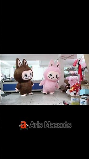 Adult Inflatable Furry Labubu Costume