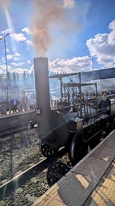 AD. We have had a Brilliant morning at Stockton Station to see the amazing Locomotion no.1. There's still loads going on In Stockton to celebrate 200 years since the first passenger journey. Head into the centre for live performances, music, food village and then at 7.30pm Ghost Train! At Stockton Riverside. #stockton #s&Dr #steam #steamtrqin #train #locomotion #engine #celebration | North East Family Adventures