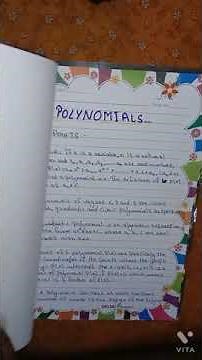 Math Project Art Integrated Class 10th Chapter 2 polynomials||#artintegrated