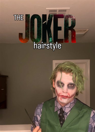 The Joker hairstyle! #hair #hairstyle #joker #batman #actor | hairstyle