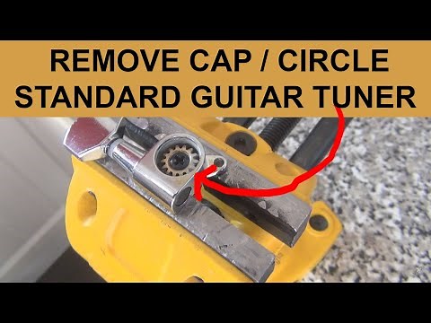 GUITAR TUNER How to Remove, disassemble. Cap Back Cover Circle Tuners. (ViX 1 Minute Info)