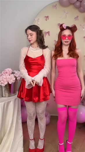 Dia Miller & Maru Fox on Instagram: "We tried to behave. We really did. But then Valentine’s mood kicked in and suddenly there were red outfits, soft smiles, and way too much eye contact with the camera. Tell us honestly… who would you take on a Valentine’s date first? #ValentineVibes #DiaAndMaru"
