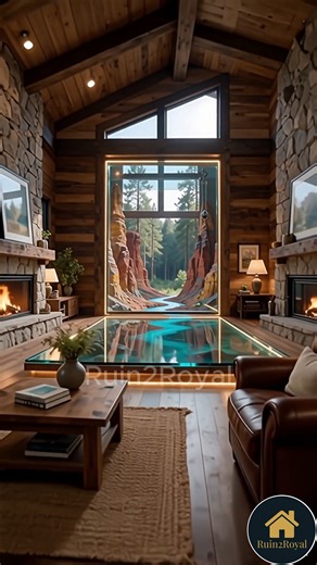 Ruin2Royal on Instagram: "Your living room floor just became a portal to another dimension. 🌄 #CanyonFloor #FloorIllusion #TimeLapseMagic #SurrealInterior"