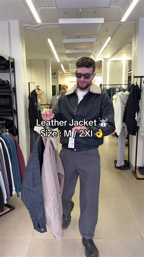 Leather Jacket ☃️ Size : M / 2Xl 👌 What’s: 01110611137 📍مدينة نصر – عباس العقاد، خلف LC Waikiki 📍 سوهاج – شارع القاعات، خلف النادي البحري 📍 سوهاج – شارع 15، قدام شركة أمان⁩ #leather #fyp #oldmoney #jacket #winter