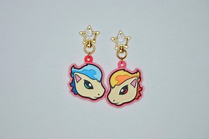 Ponyta Double-sided Keychain - Etsy