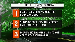 Next week to bring a pattern change for much of the country
