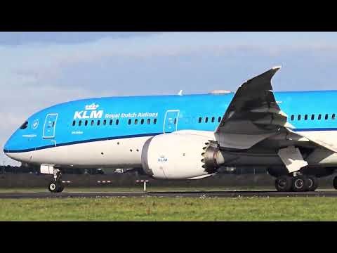 KLM Boeing 787-9 Dreamliner Takeoff From Amsterdam To Boston ✈️