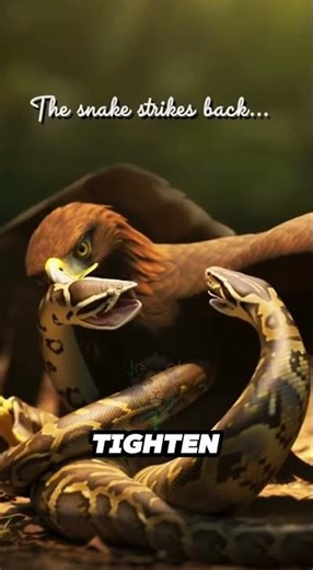 Python vs Eagle in the Jungle #polarbear #python #eagles