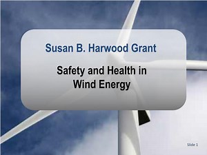 Safety and Health in Wind Energy - SlideServe