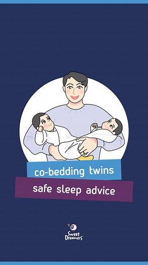 Ever wondered about safe sleep for your adorable duo? The NHS advice is that it's A-OK to have your twins share a cot while they are small. Place them on their backs, heads facing each other, or side by side with feet towards the cot's side. Following the same safe sleep advice as for a single baby is the key! 🍼💕 And guess what? Co-bedding can be a game-changer! It helps regulate their body temperature, sync sleep cycles, and brings extra soothing vibes. 😴✨ Tag a fellow twin parent who needs 
