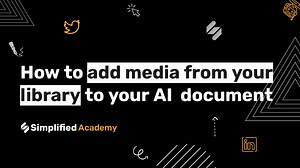 Add Media from your Library to your AI Document to give it a design flair