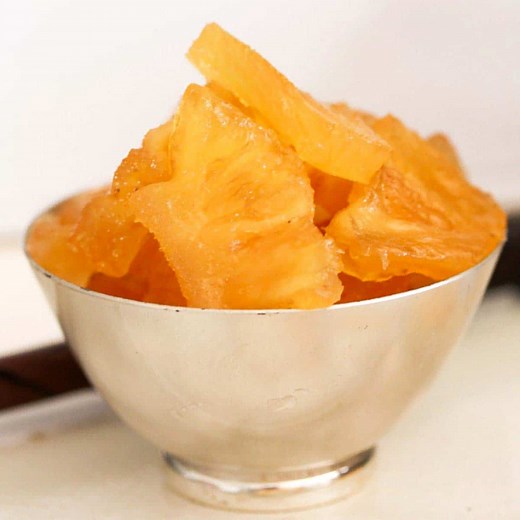 Candied Pineapple (or Crystallized Pineapple)