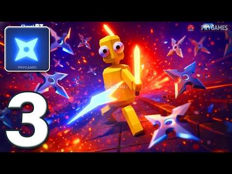 Shuriken Cut - Gameplay Walkthrough Part 3 - Ragdoll Shuriken Cut Puzzle (Android, iOS)