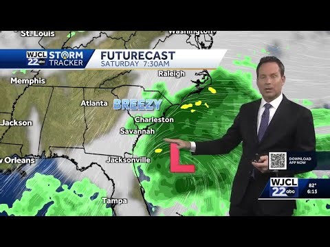 Cold front delivers rain chances to the Savannah area, coastal low lurking