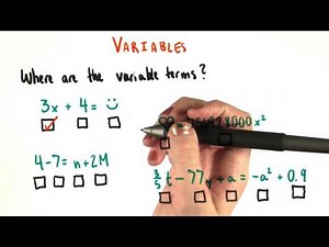 Variables in Equations - College Algebra