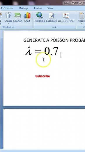 Poisson distribution excel #excel #exceltips #exceltutorial #subscribe #trending #online #work