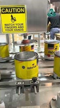 Tracking 2 Cans Through a Filling Machine #putty #coatingsindustry #engineering #highviscosity #fast