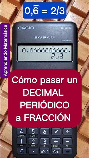 TRICK to convert a REPEATING DECIMAL to a FRACTION on a SCIENTIFIC CALCULATOR 😎