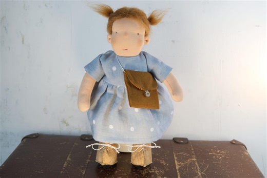Traditional Waldorf Doll 11” Handmade Steiner Heirloom Organic Doll Ready to Ship - Etsy