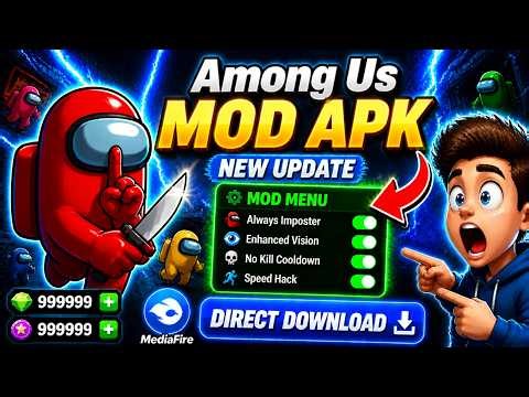 (UPDATED) Among Us 𝐌𝐎𝐃 𝐌𝐄𝐍𝐔 60+ FEATURES MOD APK (ALWAYS IMPOSTER, NO CLIP, MAP HACKS, 100% WORKING)