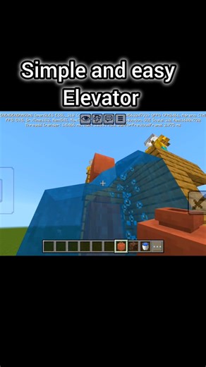 easy and simple elevator in Minecraft #minecraft