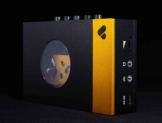 Retro-style cassette players with modern-style price tags