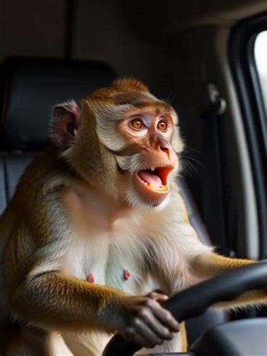 a monkey as bus driver