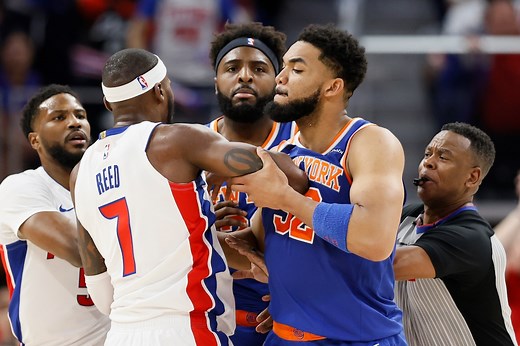 Pistons fall to Knicks in intense, heated Game 3, trail series 2-1