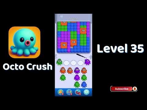 🎮 Octo Crush Level 35 Walkthrough | Fun Puzzle Challenge 🐙 | Solutionguruji