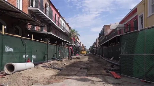 Noisy construction in the French Quarter is causing headaches in one section of Decatur Street