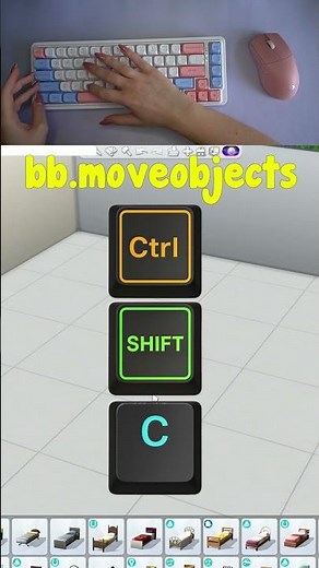 RAISE AND LOWER OBJECTS IN THE SIMS 4! #sims4 #tutorial #shorts