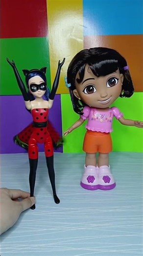 Amazing Dora Dance with me Dora and transforming miraculous doll