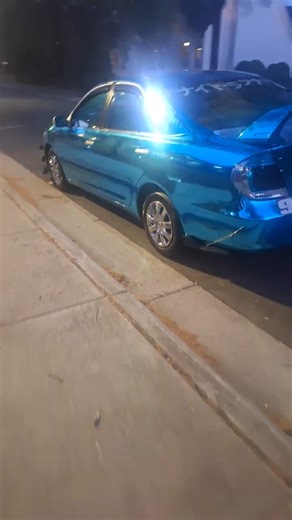 Light Blue Chrome Wrap on Drivers Side , Spring Edit 1 of 3