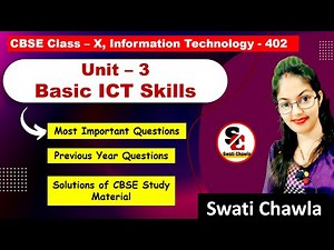 Basic ICT Skills Class 10 Important Questions| Employability Skills Class 10 IT 402