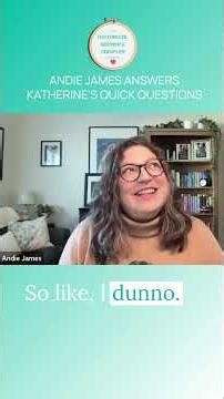 Andie James Answers Katherine's Quick Questions #booktok #fyp #shorts #podcastclips #fun