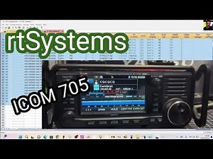 ICOM IC-705 , RT SYSTEMS SOFTWARE LOAD RADIO FROM SCRATCH