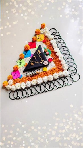 Easy Makar Sankranti Rangoli & Haldi Kunku Decoration Ideas 🪔🌾 | #rangoli