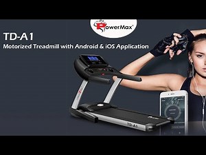 PowerMax Fitness Urban Trek TD-A1 Pre-Installed Motorized Treadmill with Android and iOS App