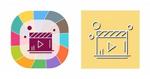 Video Player Vector Icon