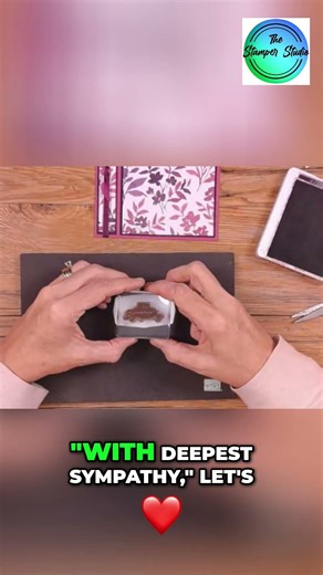 Crafting Sympathy Cards: Pretty Sayings & Stunning Stamping! #shorts