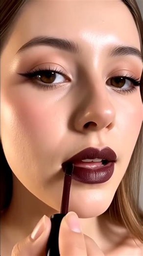Dark💄lipstick color, lipstick tutorial