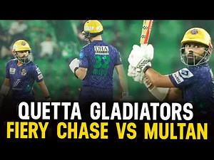 Quetta Gladiators Furious Chase Ends in Nail-Biting Finish vs Multan Sultans | HBL PSL X | M3O1K
