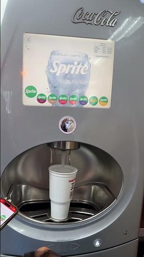 touchscreen soda machine, Coca-Cola Freestyle dispenser, smart vending machines #shorts