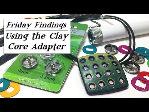 Using a Clay Core Extruder Adapter with Polymer Clay-Friday Findings