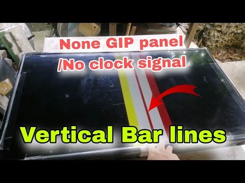 TCL 40 VERTICAL BAR LINES PROBLEM! Innolux none Gip panel.